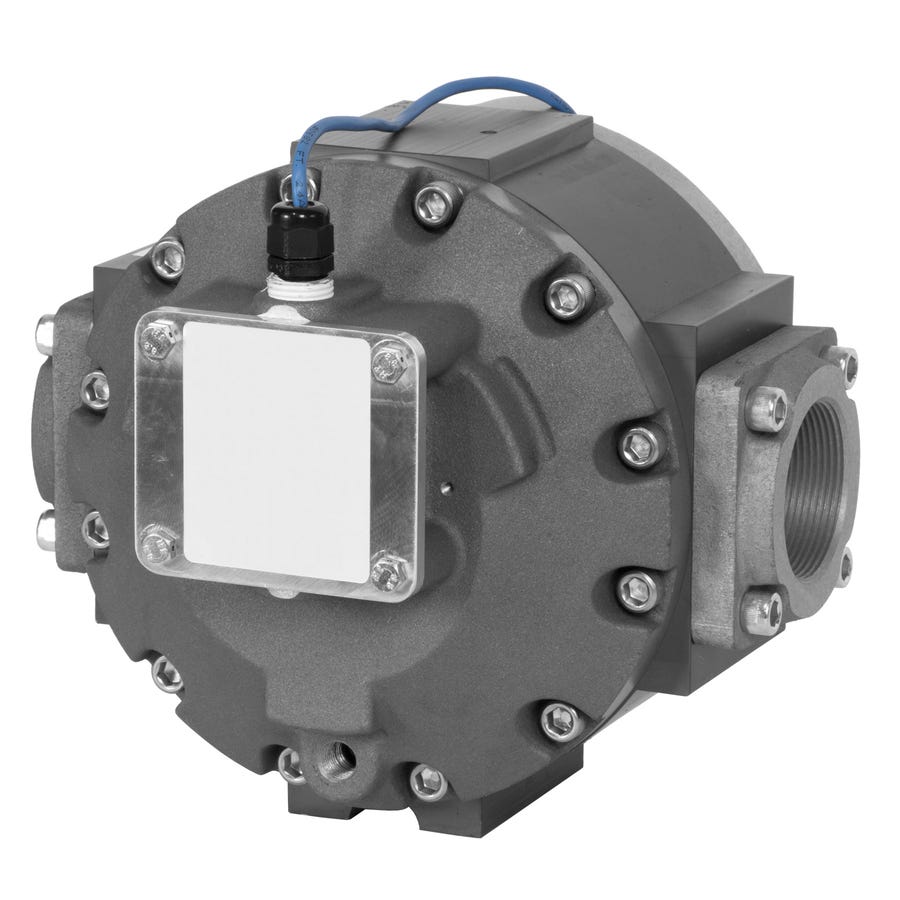 Image d'un débitmètre de précision à engrenage ovale modèle EDM 1-1/2"