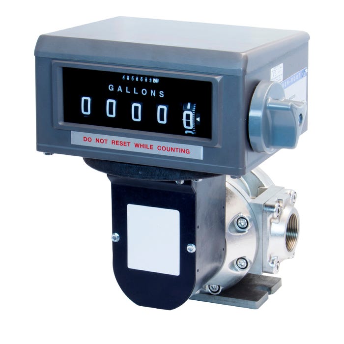 Image of a TS Series Oval Gear Meter with Mechanical Register, Gallons